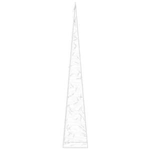 Akrylový dekorativní světelný LED kužel modrý 120 cm - obrázek 6