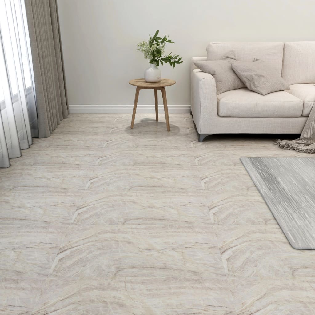 PVC-Fliesen Selbstklebend 20 Stk. 1,86 m² Beige