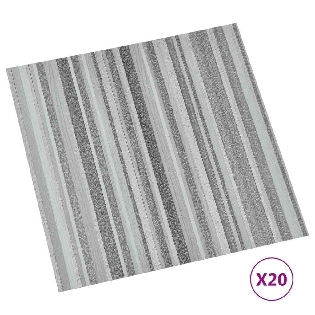 Petrashop  Samolepicí podlahové desky 20 ks PVC 1,86 m² světle šedé