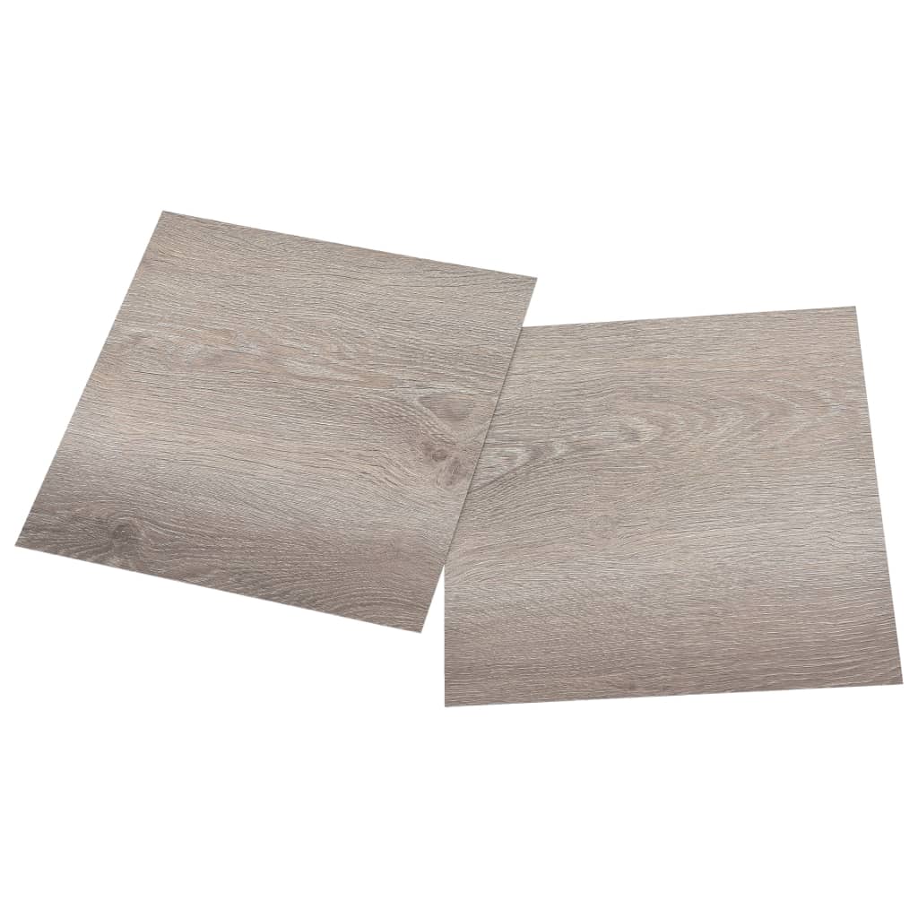 vidaXL Plăci de pardoseală autoadezive 20 buc. gri taupe, PVC, 1,86 m²