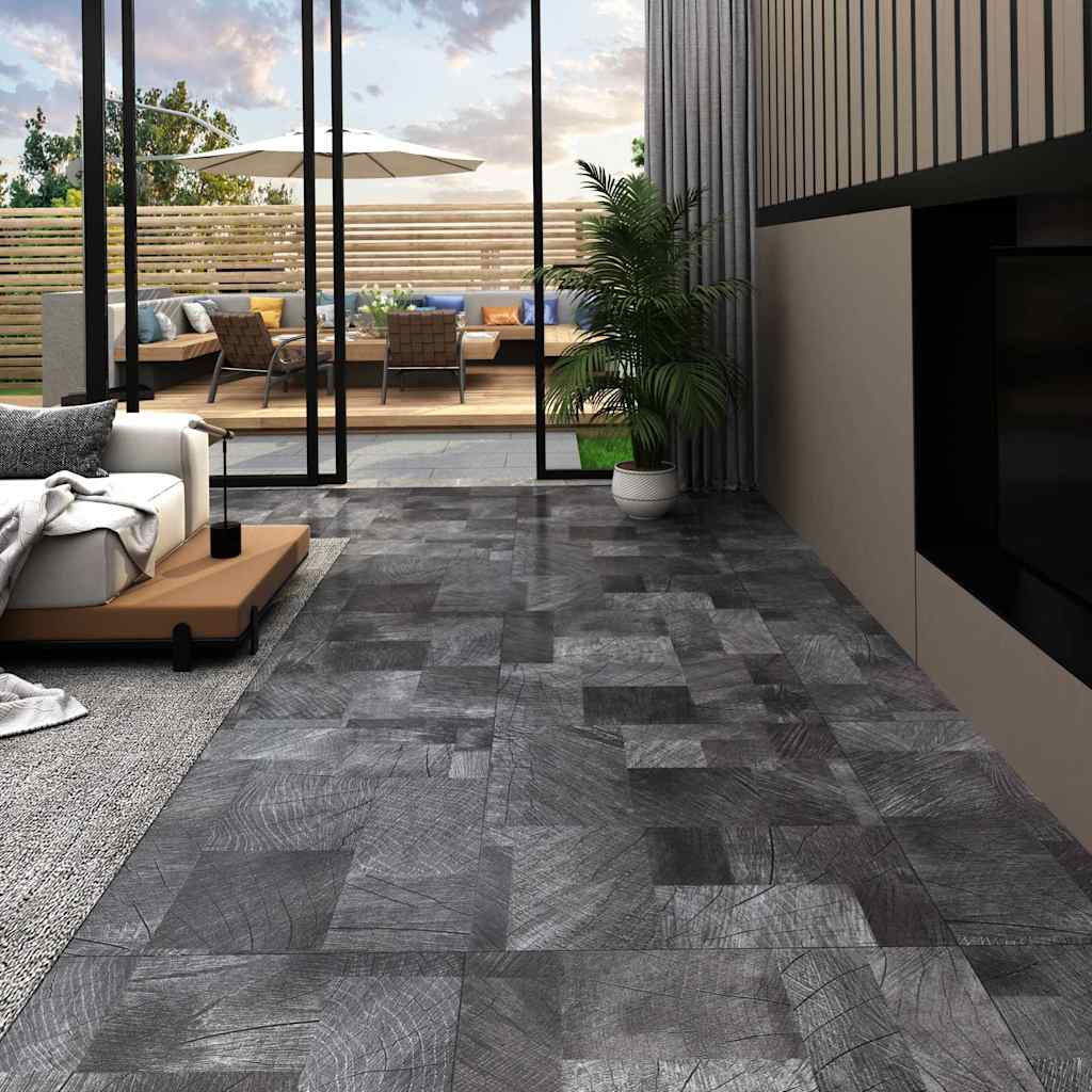 vidaXL Itsekiinnittyvä lattialankku 20 kpl PVC 1,86 m² puukuvio