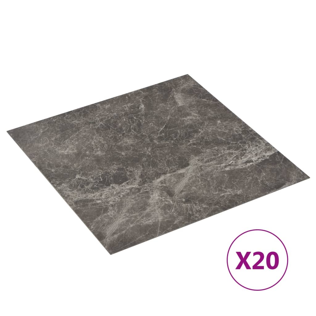 Thumbnail - vidaXL PVC-Fliesen Selbstklebend 20 Stk. 1,86 m² Schwarz Marmor-Optik