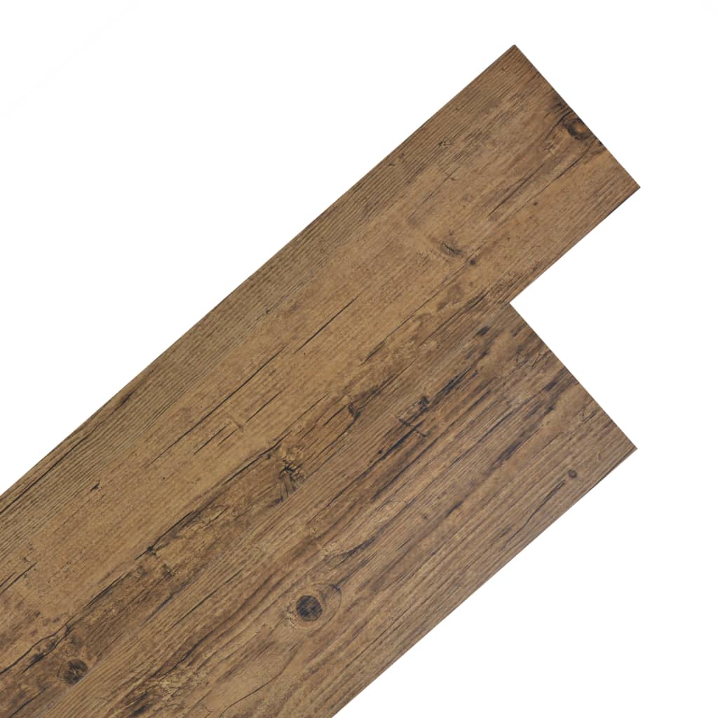  Samolepiace podlahové dosky z PVC 5,21 m² 2 mm hnedý orech