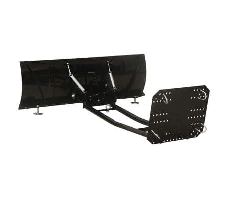 vidaXL Snow Plough for ATV 115x38 cm Black