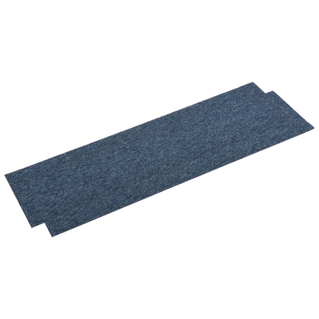 

vidaXL Tapijttegels 16 st 4 m² 25x100 cm blauw