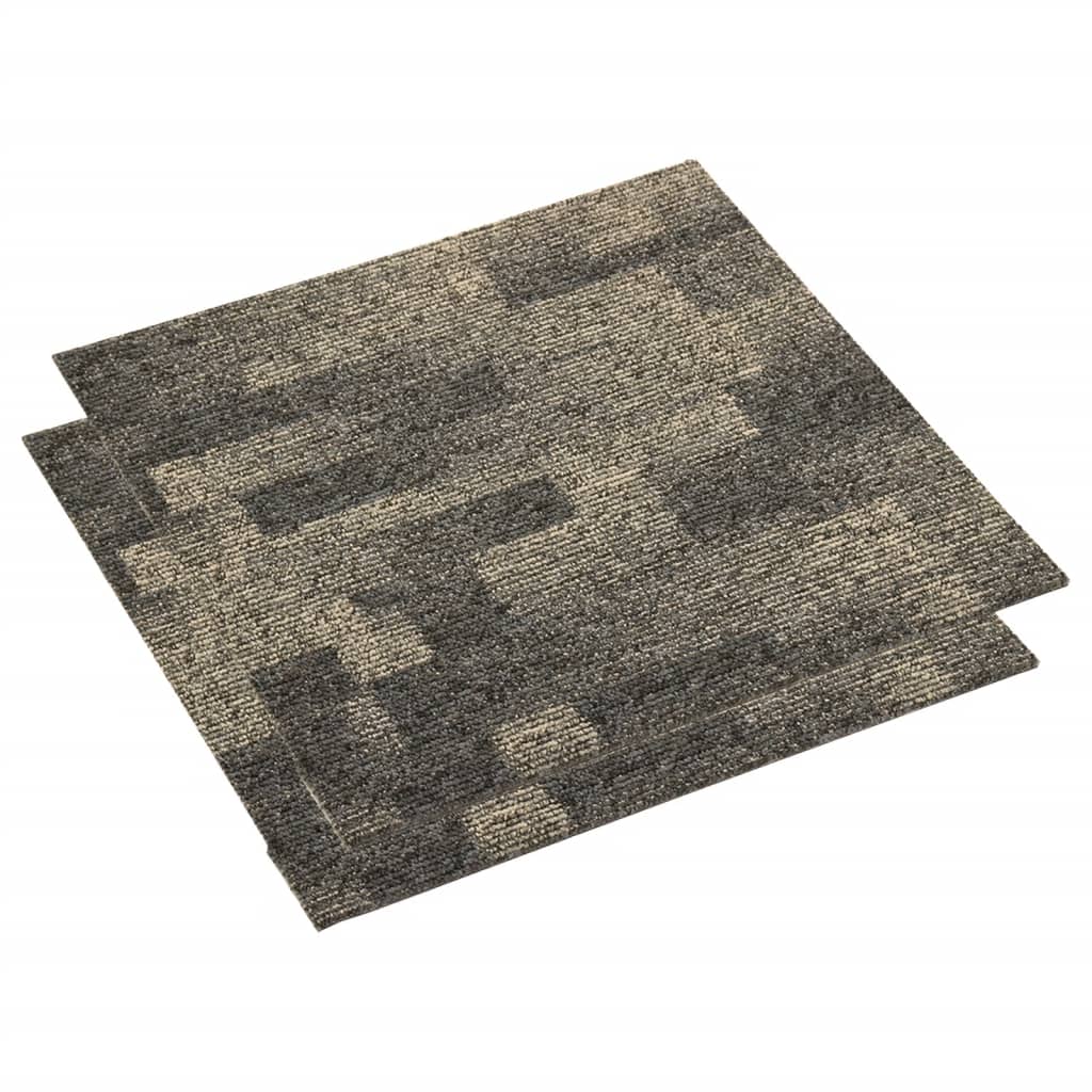 vidaXL Podłogowe płytki dywanowe, 20 szt., 5 m², szaro-beżowe