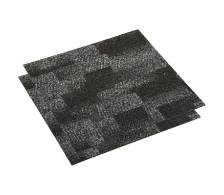 vidaXL Ladrilhos de carpete para pisos 20 pcs 5 m² antracite