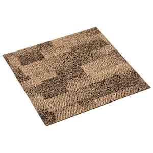 Talna preproga 20 pcs Rjava 50 x 50 cm PP