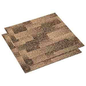 Podlahový koberec 20 pcs Hnědá 50 x 50 cm PP - obrázek 3