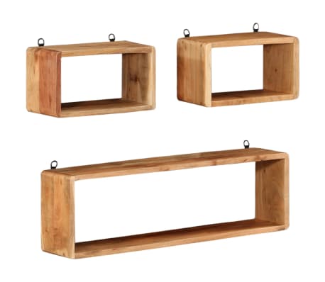 3 Piece Wall Cube Shelf Set