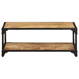 Konferenční stolek 90 x 45 x 35 cm masivní hrubý mangovník - obrázek 2