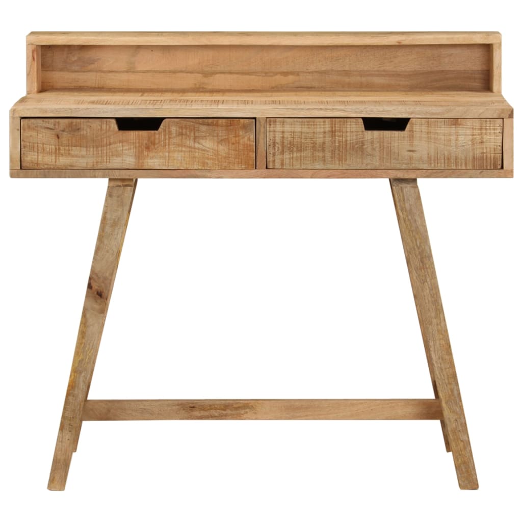 vidaXL Työpöytä 100x45x90 cm karkea täysi mangopuu
