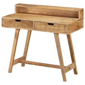 Psací stůl 100 x 45 x 90 cm masivní hrubé mangovníkové dřevo - obrázek 13