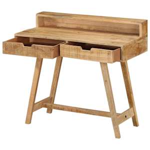 Psací stůl 100 x 45 x 90 cm masivní hrubé mangovníkové dřevo - obrázek 3