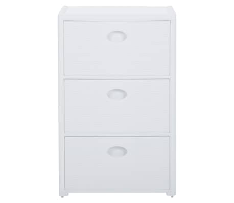 vidaXL 3-Drawer Chest White 40x40x60 cm