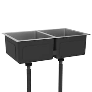 vidaXL Handgemachte Einbausp&uuml;le Edelstahl