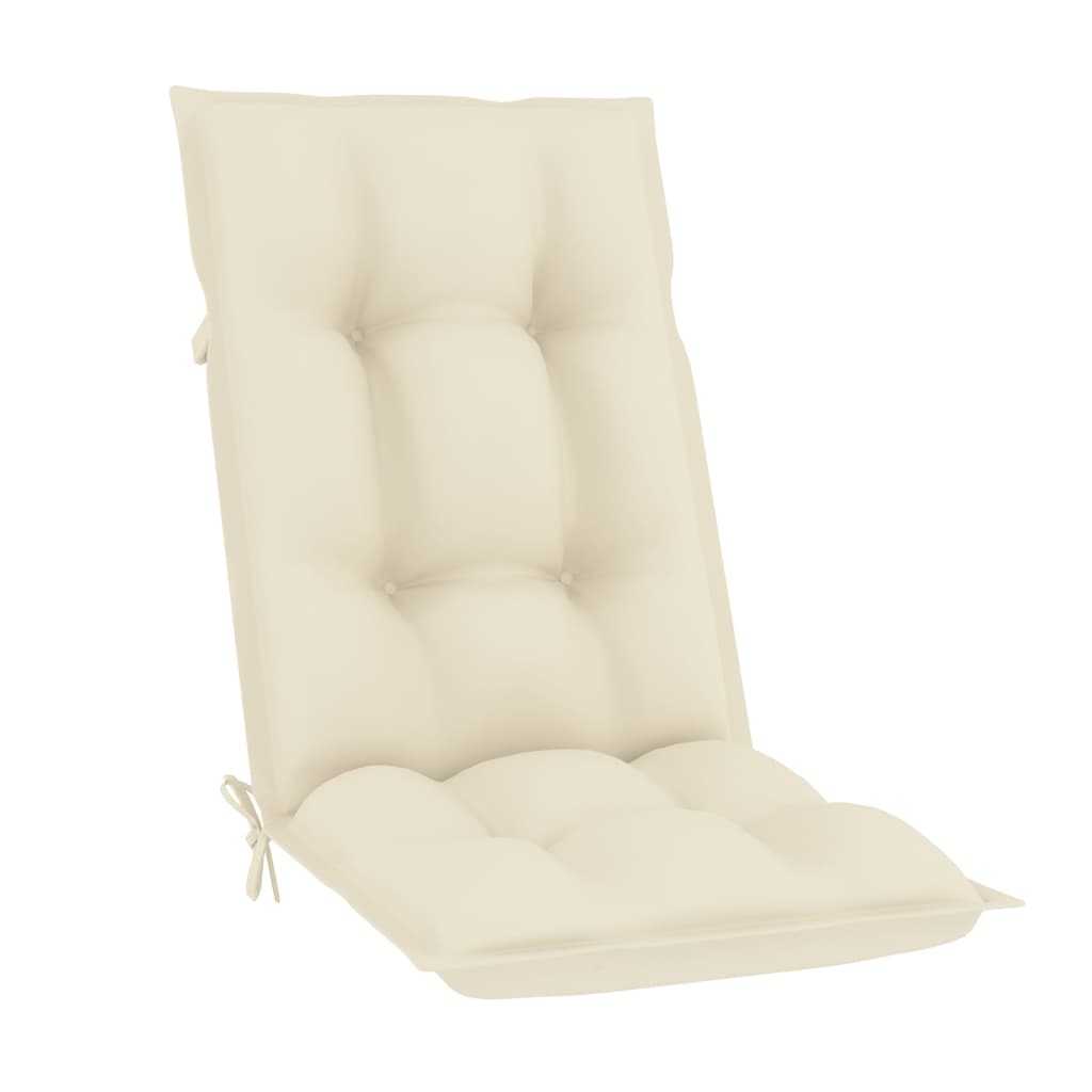 Scaune de grădină rabatabile cu perne 6 buc., lemn masiv de tec