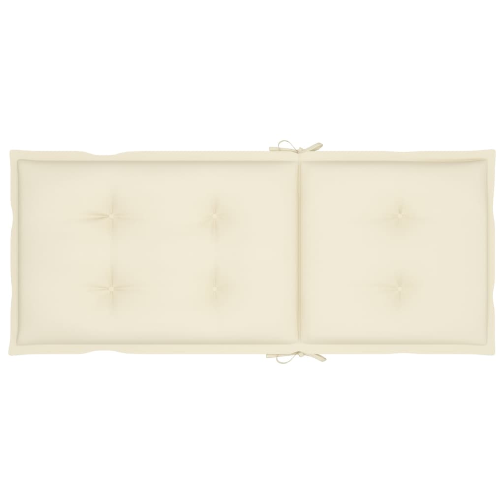 Scaune de grădină rabatabile cu perne 6 buc., lemn masiv de tec