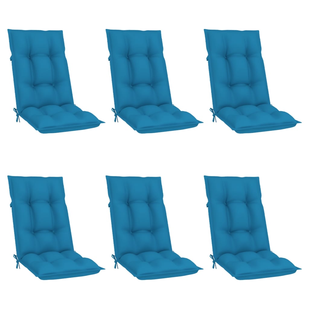 Verstellbare Gartenstühle mit Auflagen 6 Stk. Massivholz Teak | Stepinfit.de