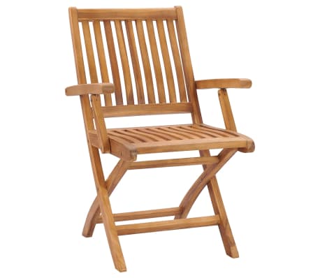 vidaXL Sulankstomos sodo kėdės su pagalvėlėmis, 6vnt., tikmedis