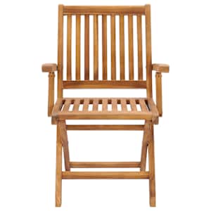 Skládací zahradní židle s poduškami 8 ks masivní teak - obrázek 4