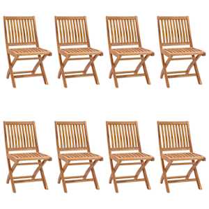 vidaXL Sillas de jard&iacute;n plegables 6 uds madera maciza teca con cojines