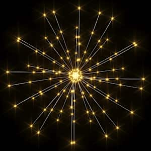 Venkovní vánoční ohňostroj teplý bílý 20 cm 140 LED diod - obrázek 5