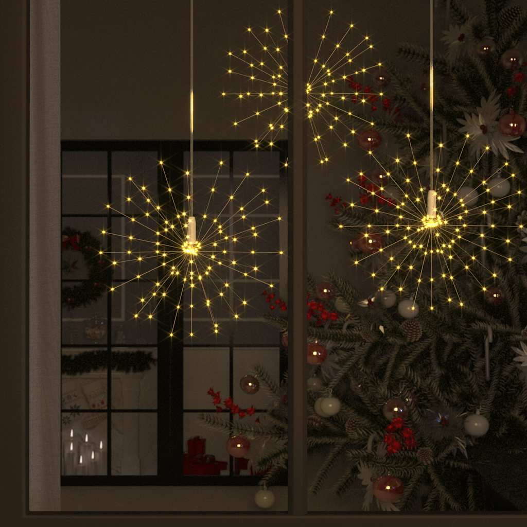 Feux d'artifice de Noël d'extérieur 4 pcs Blanc 20 cm 560 LED
