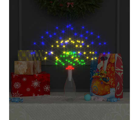 vidaXL Kerstverlichting vuurwerk 140 LED's buiten 20 cm meerkleurig