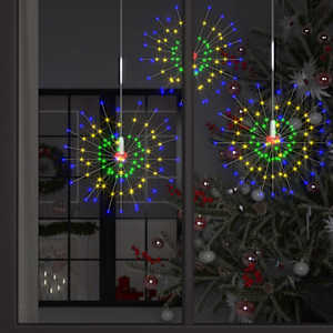 Zunanje novoletne lučke večbarvne 20 cm 140 LED