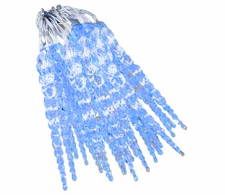 vidaXL Julelys istappformet 40 stk blå akryl fjernkontroll