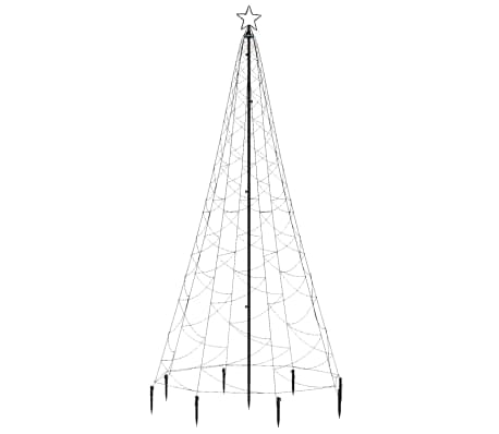 vidaXL Χριστουγεννιάτικο Δέντρο Μπλε 3 μ. 500 LED με Μεταλλικό Στύλο