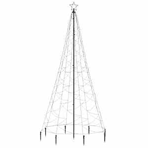 vidaXL Χριστουγεννιάτικο Δέντρο Μπλε 3 μ. 500 LED με Μεταλλικό Στύλο