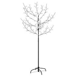 vidaXL Christmas Tree 120 LEDs Warm White Light Cherry Blossom 150 cm