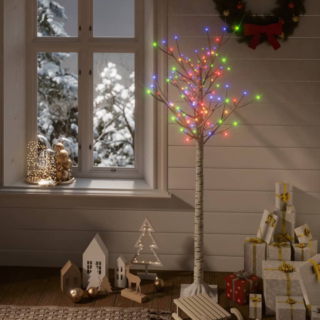 Weihnachtsbaum 140 LEDs 1,5 m Bunt Indoor Outdoor
