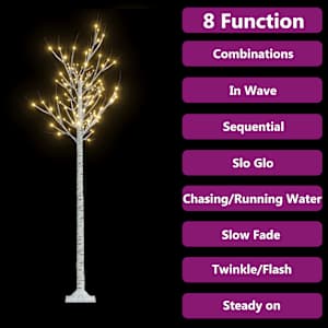 vidaXL Juletre 180 LED 1,8m varmhvit silje innendørs og utendørs