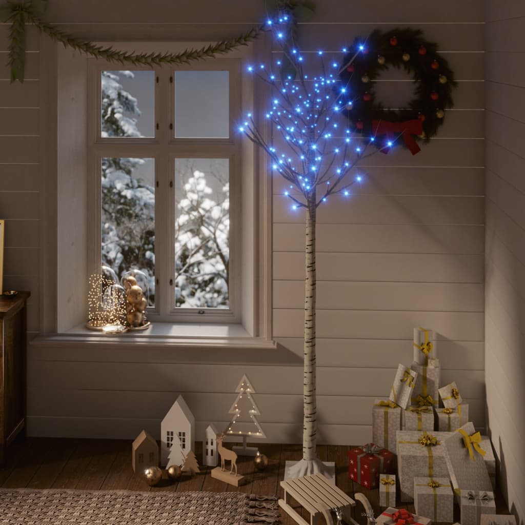 180 LED-es beltéri/kültéri kék fűz karácsonyfa 1,8 m 