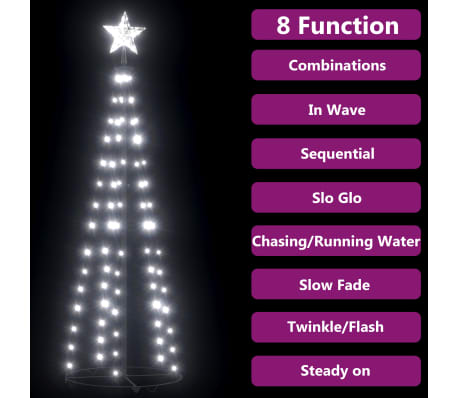 vidaXL J&oacute;lalj&oacute;sastr&yacute;ta 84 Hl&yacute;tt-Hv&iacute;t LED Lj&oacute;saskreyting 50x150 cm