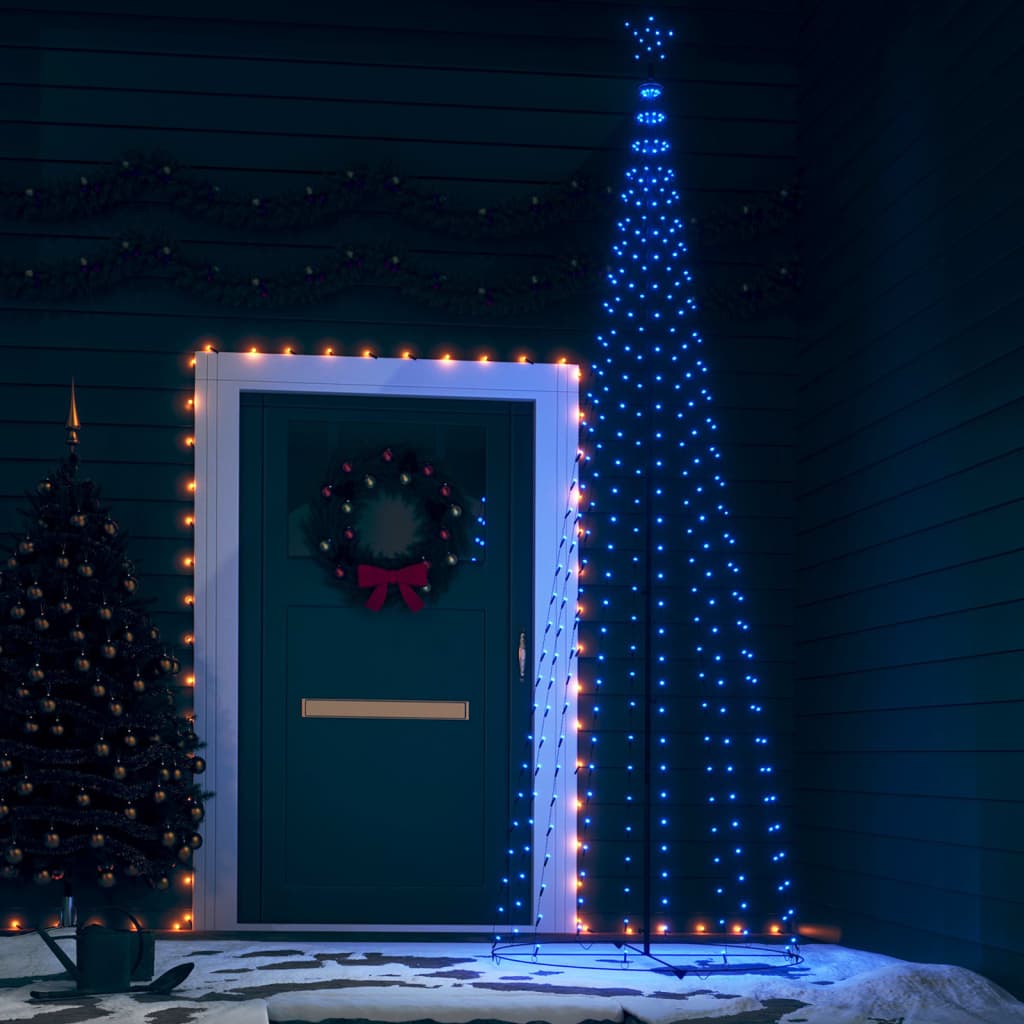 Vánoční stromek kužel modrý 330 LED diod 100 x 300 cm