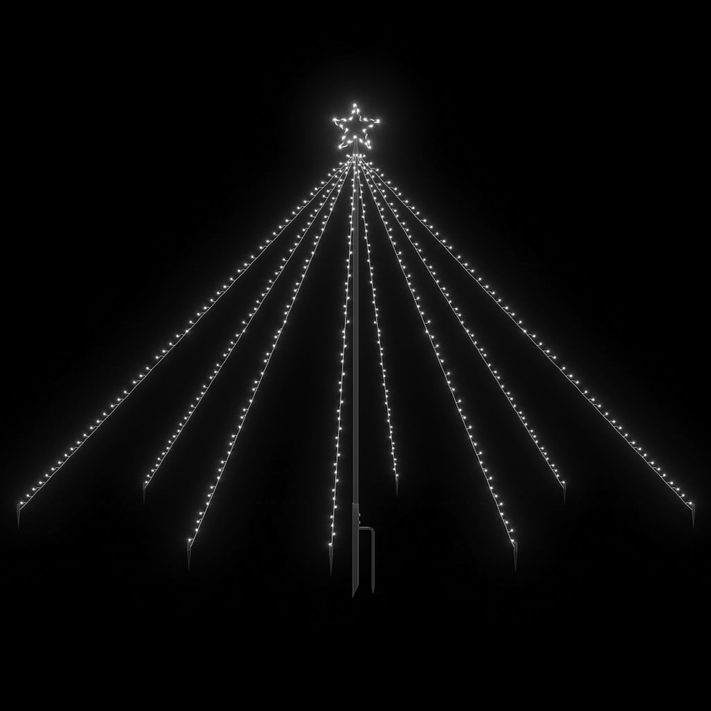 LED vánoční vodopád světelný strom dovnitř i ven 400 LED 2,5 m