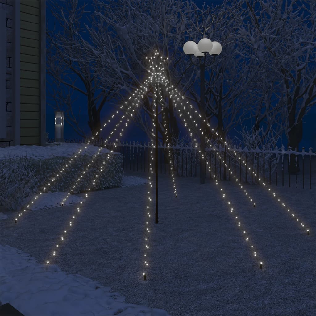 LED-Lichterkette Weihnachtsbaum Indoor Outdoor 400 LEDs 2,5 m | Stepinfit.de