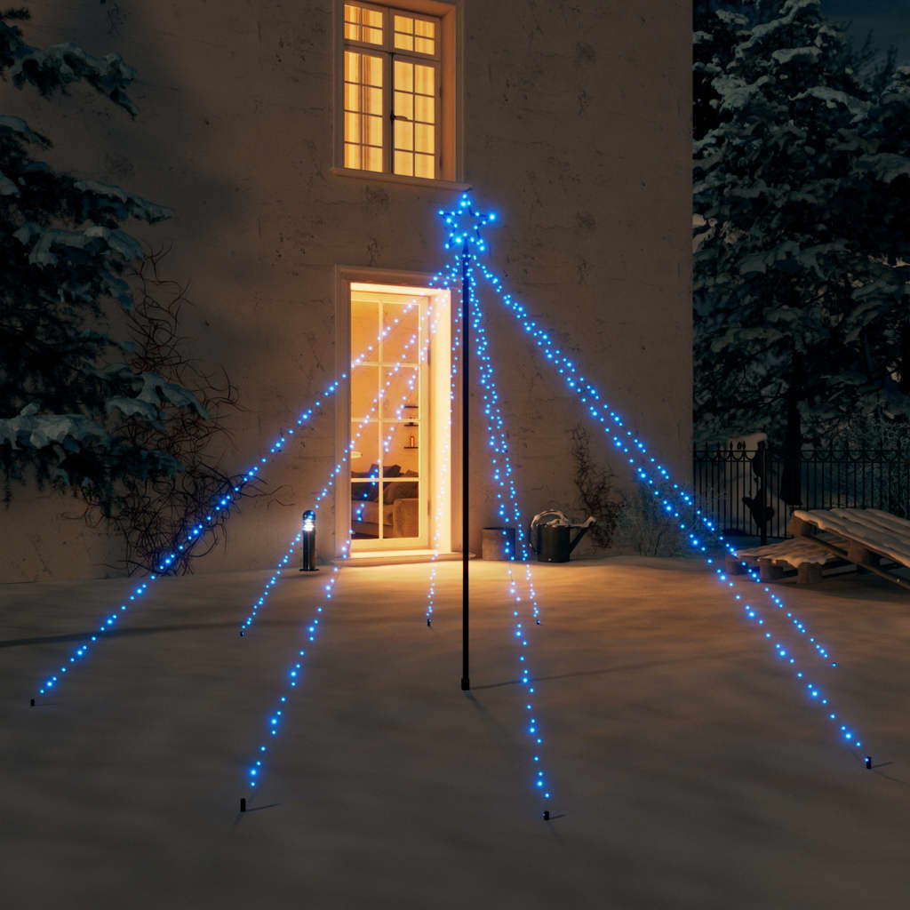 Autorisatie Lengtegraad heden Kerstboomverlichting 400 LED's binnen/buiten 2,5 m blauw - Décor 24