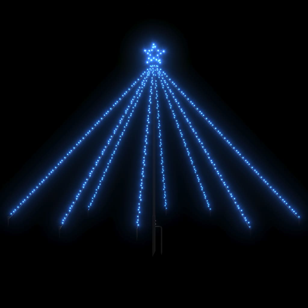 Image of vidaXL Christmas Tree Lights Indoor Outdoor 400 LEDs Blue 2,5 m