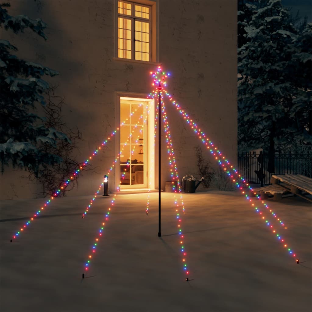 Arbre mural avec crochet en métal et lumières LED avec 8 effets