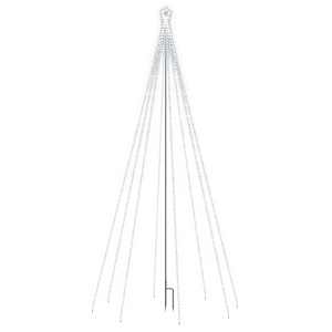 vidaXL LED juletre Innendørs Utendørs 576 LEDs Kald Hvit 3,6 m