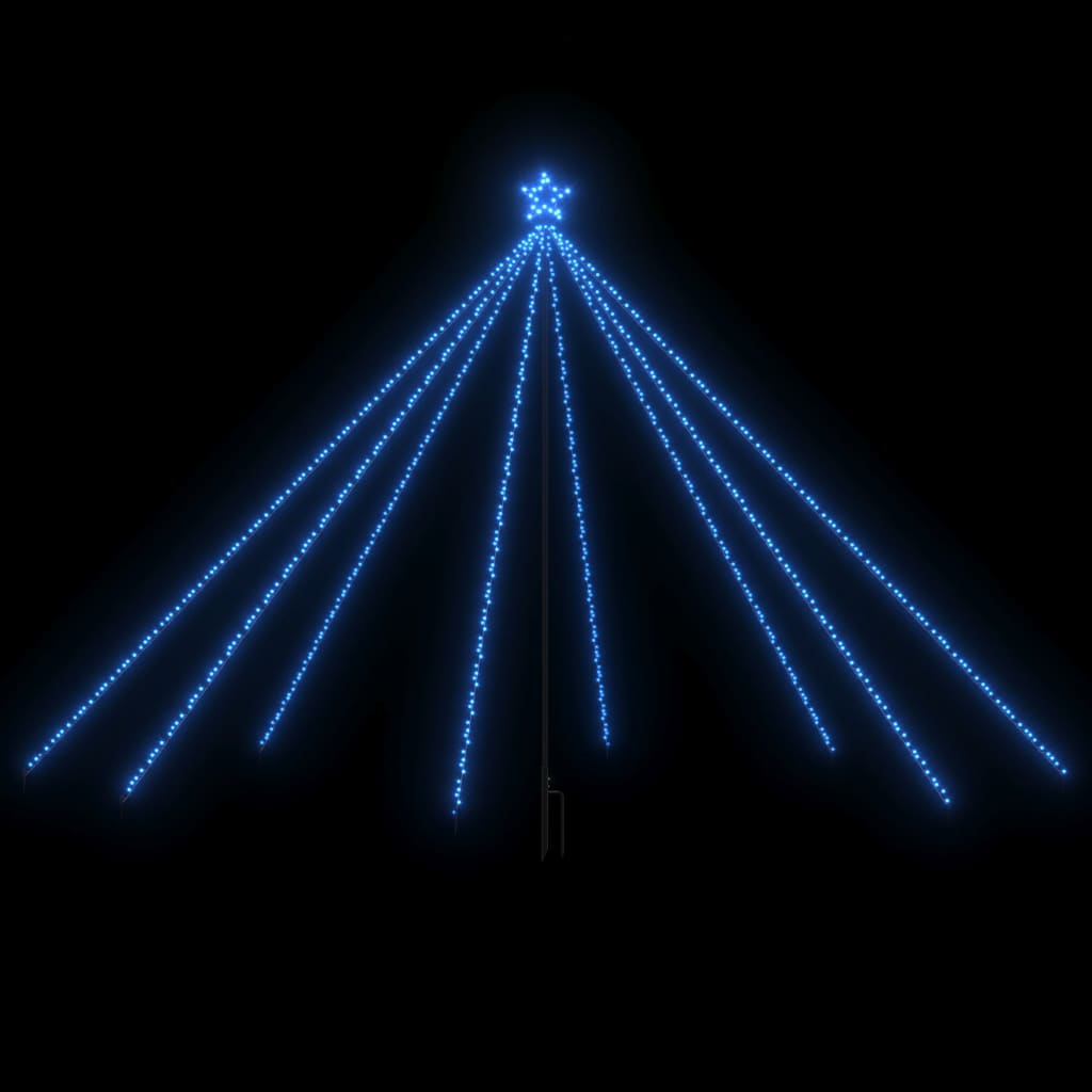 Image of vidaXL Christmas Tree Lights Indoor Outdoor 576 LEDs Blue 3,6 m
