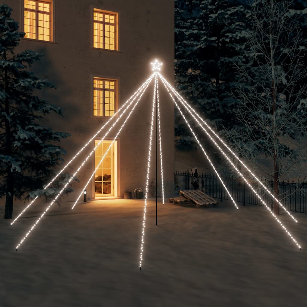 LED Christmas Tree Cool White Plastic Large LED Christm...