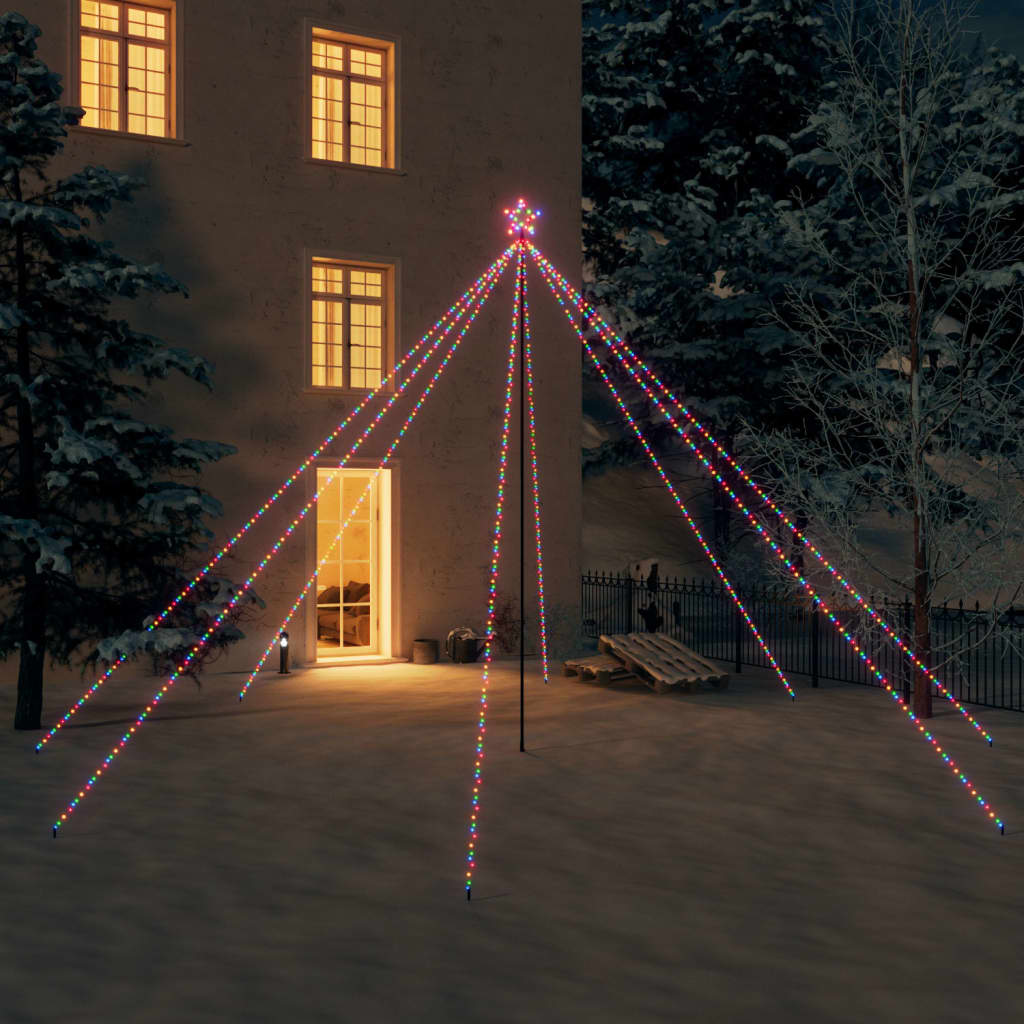 Božićno drvce s LED svjetlima 800 LED žarulja raznobojno 5 m Božićna drvca Naručite namještaj na deko.hr