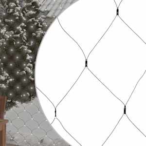 Novoletna svetlobna mreža hladno bela 3x2 m 204 LED lučk