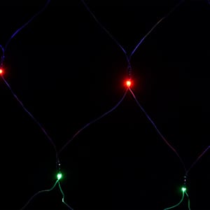 Vánoční světelná síť barevná 3 x 2 m 204 LED vnitřní i venkovní - obrázek 5